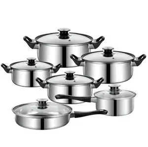 Retoo O068 6-Piece Cookware Set with Lids