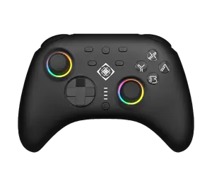 DELTACO GAMING Wireless Switch 2 Game Controller with RGB Lighting and Macro Buttons, Black
