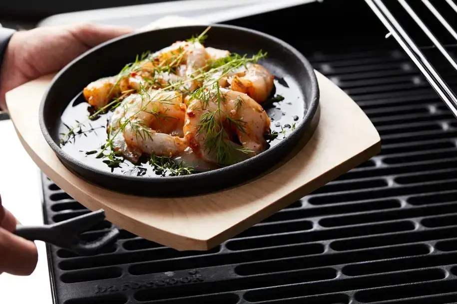 Чугунная сковорода-гриль Barbecook с подставкой Photo 5