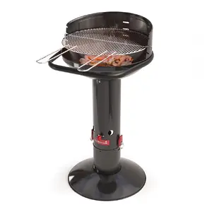 Barbecook Loewy 50 kokogļu grils, apaļa cepšanas virsma, melns