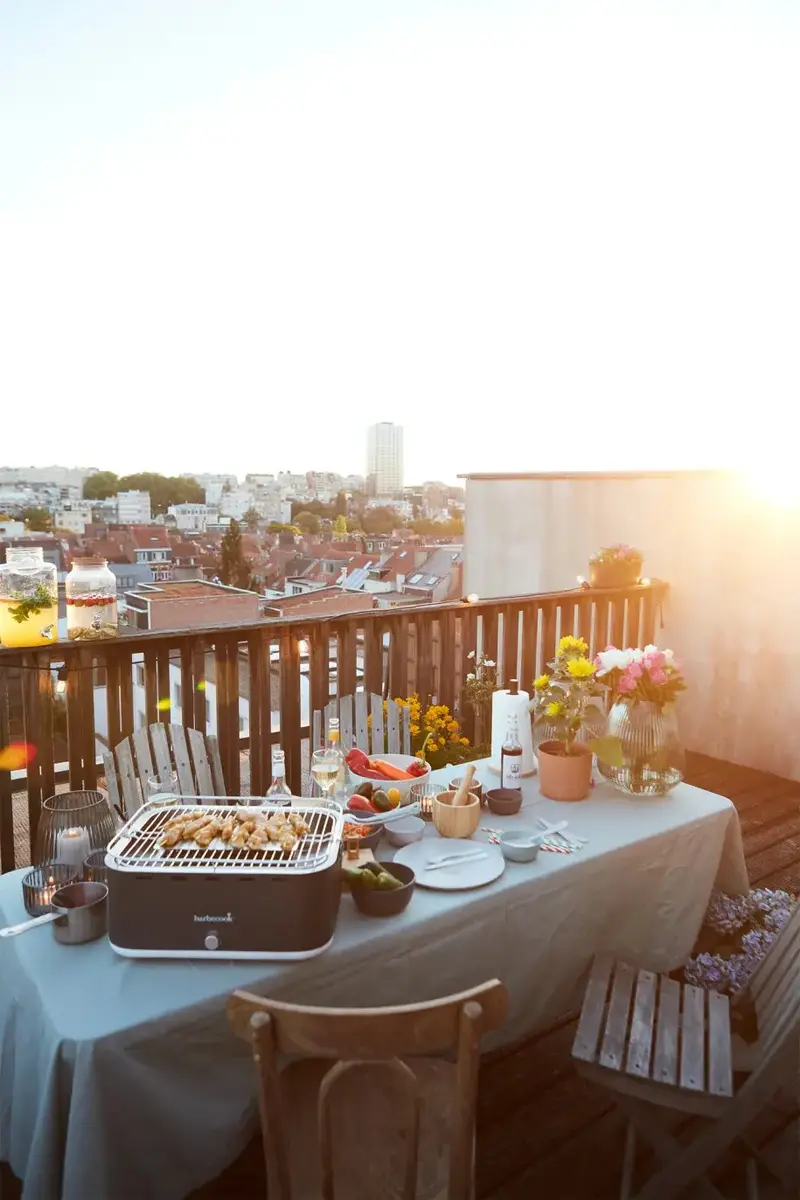 Угольный настольный гриль Barbecook Carlo - Urban Grey Photo 2