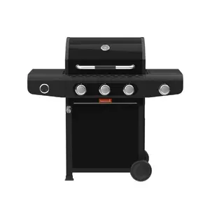 Газовый гриль Barbecook Siesta 310 Graphite с решеткой для подогрева и двухстенной крышкой