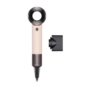 Dyson Supersonic Travel Hair Dryer 1220 W Pink with Concentrator Nozzle, 3 Heating Levels, 2 Speeds, and Cool Shot Function