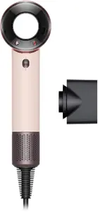 Дорожный фен Dyson Supersonic Travel 1220 Вт Розовый с концентратором, 3 уровнями нагрева, 2 скоростями и функцией холодного обдува