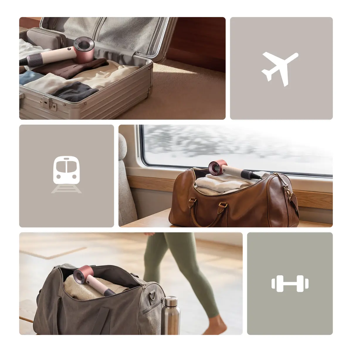 Travel Hair Dryer Dyson Supersonic Pink Photo 5