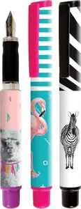 Cresco Go Pen Fountain Pen, B Nib, 12-Pack