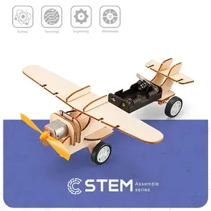 Extra Digital Wooden Assembly Kit Single-Propeller Aircraft STEM Educational Toy