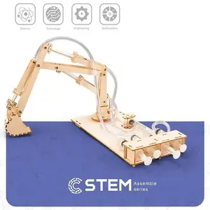 Деревянный конструктор-экскаватор Extra Digital STEM развивающая игрушка