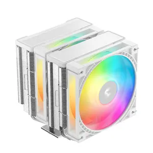 DeepCool AG620 G2 WH ARGB procesora gaisa dzesētājs ar 120 mm ventilatoriem balts