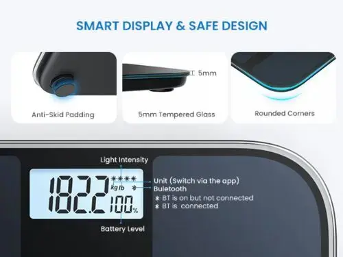 Smart Body Scale RENPHO PEU-R-A020-BK Photo 2