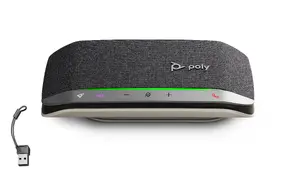 HP Poly Sync 20-M Portable Speakerphone with USB-C and USB-A Adapter