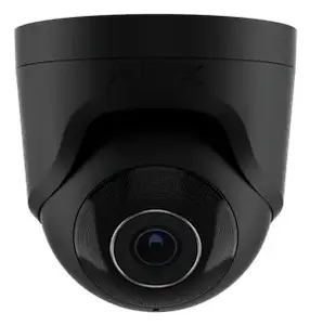 Ajax TurretCam 8MP IP Security Camera, 4mm Fixed Lens, Night Vision 35m, Black