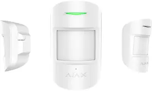 Ajax CombiProtect Wireless Passive Infrared PIR Motion and Glass Break Sensor, White