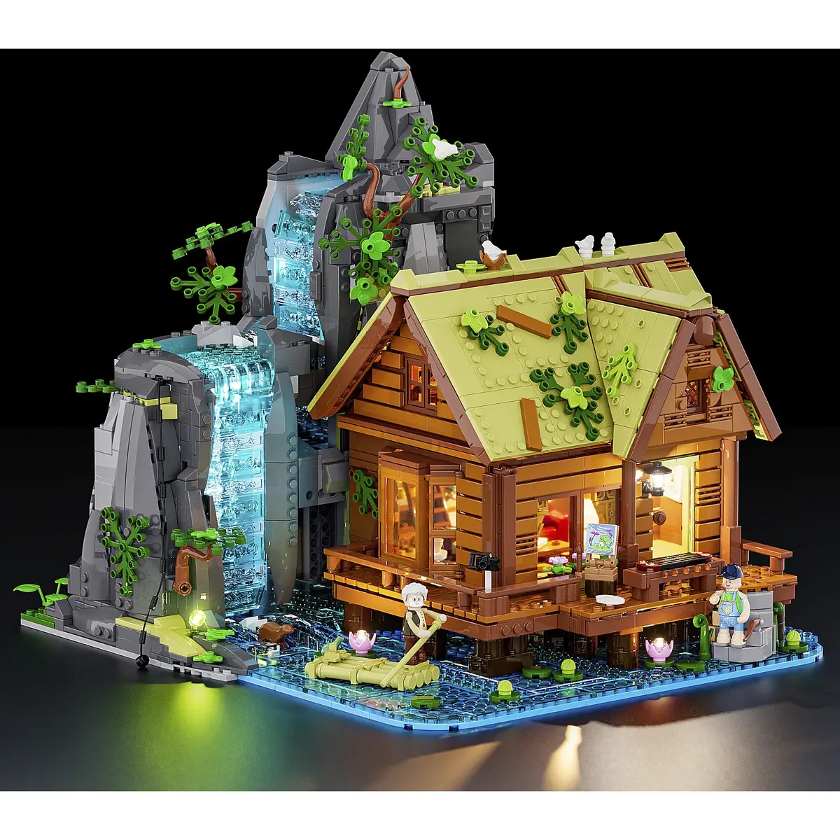 Lumibricks Waterfall Hut Construction Toy L9083 Photo 2