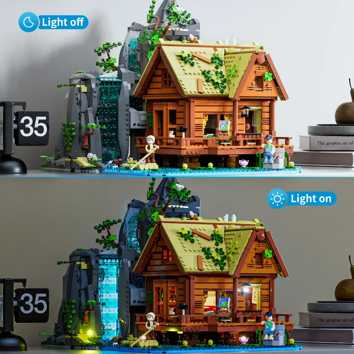 Lumibricks Waterfall Hut Construction Toy L9083 Photo 3