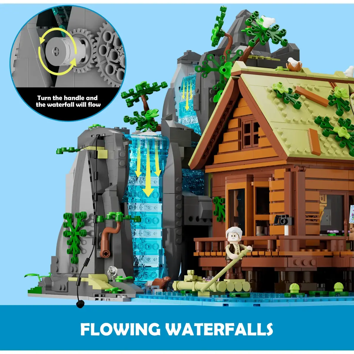 Lumibricks Waterfall Hut Construction Toy L9083 Photo 4