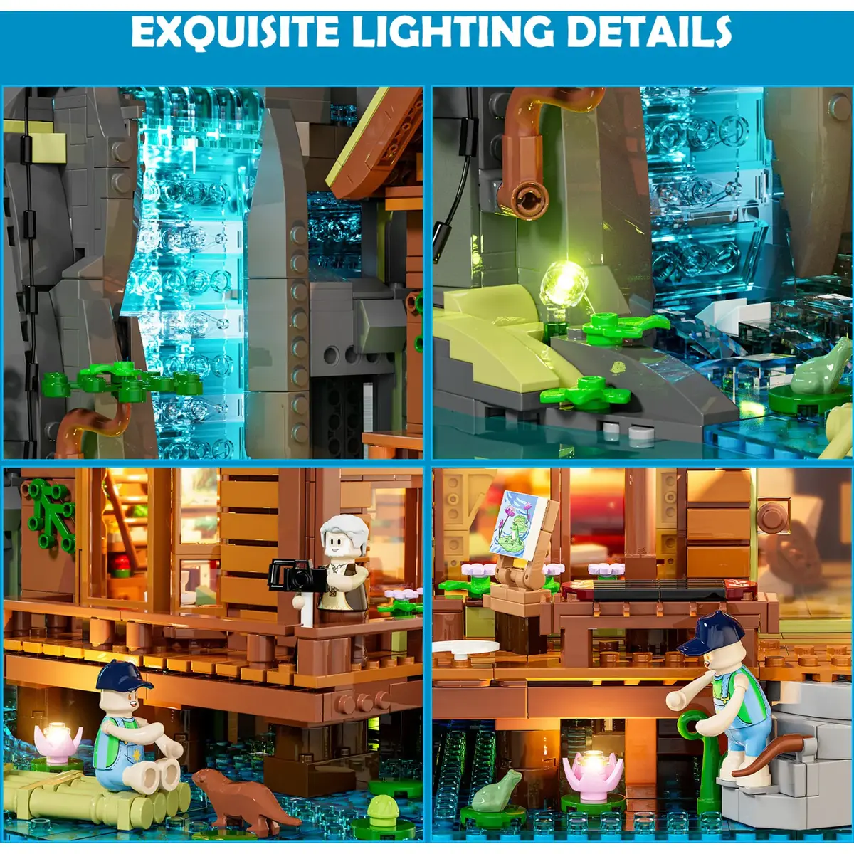 Lumibricks Waterfall Hut Construction Toy L9083 Photo 5