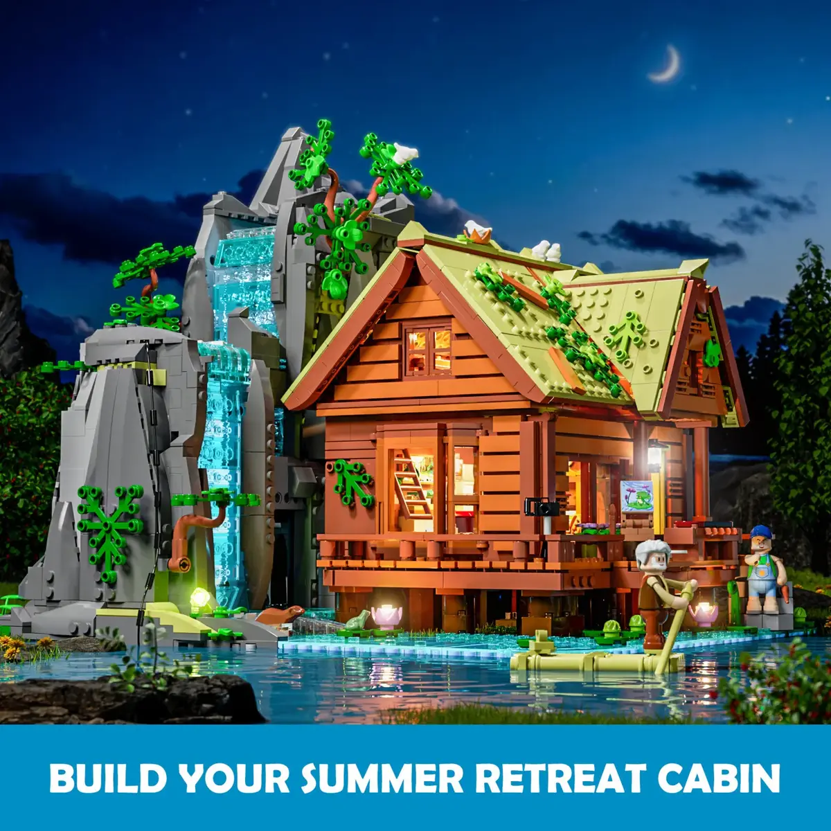 Lumibricks Waterfall Hut Construction Toy L9083 Photo 6