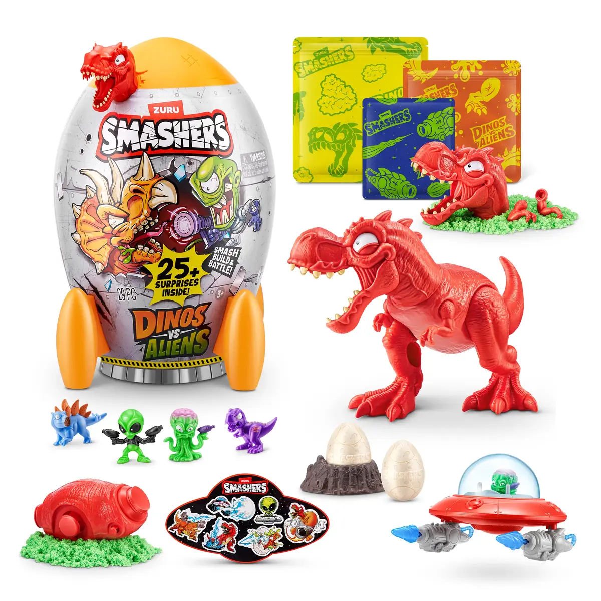 Игрушка-сюрприз Zuru Smashers Dino vs Aliens Medium Photo 2