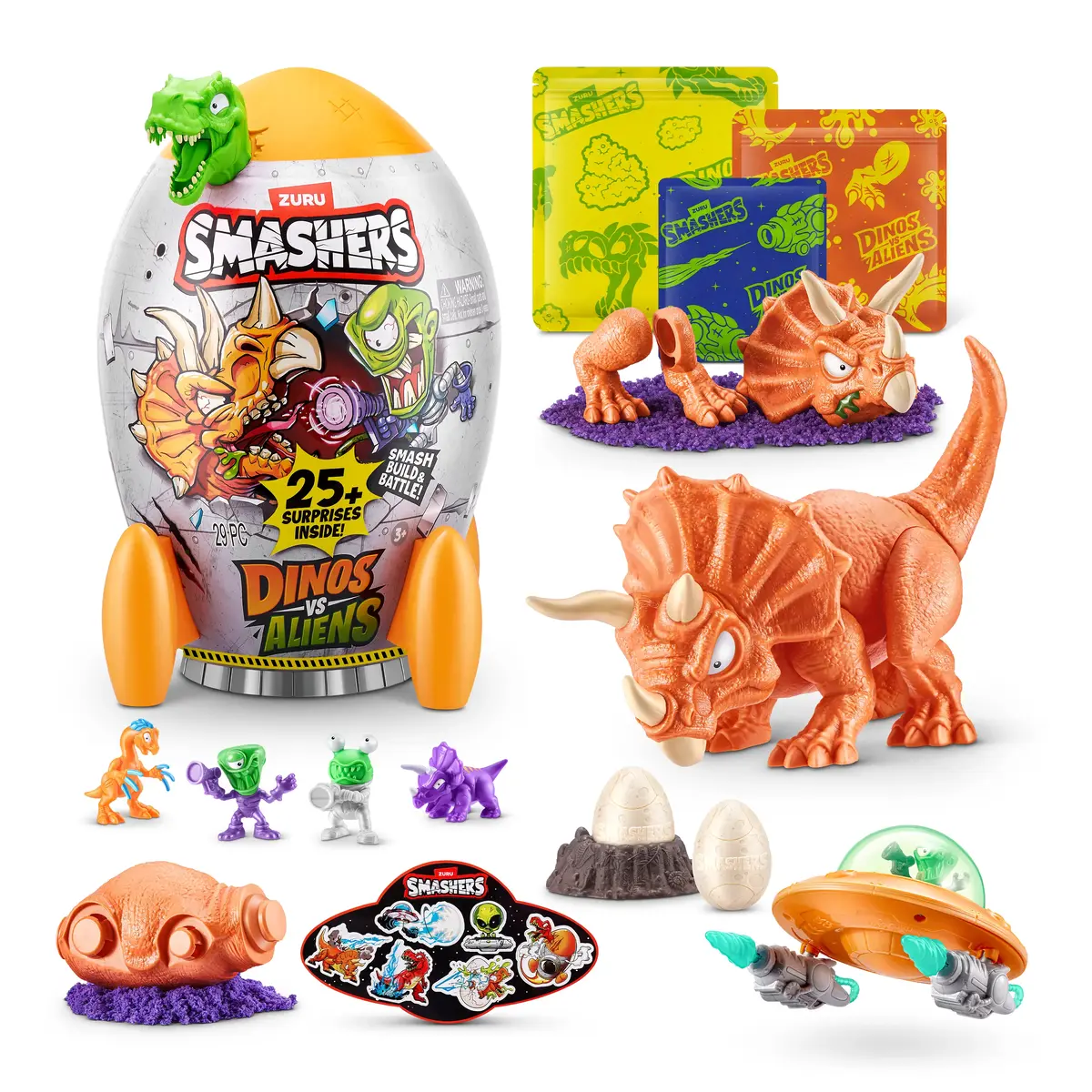 Игрушка-сюрприз Zuru Smashers Dino vs Aliens Medium Photo 3
