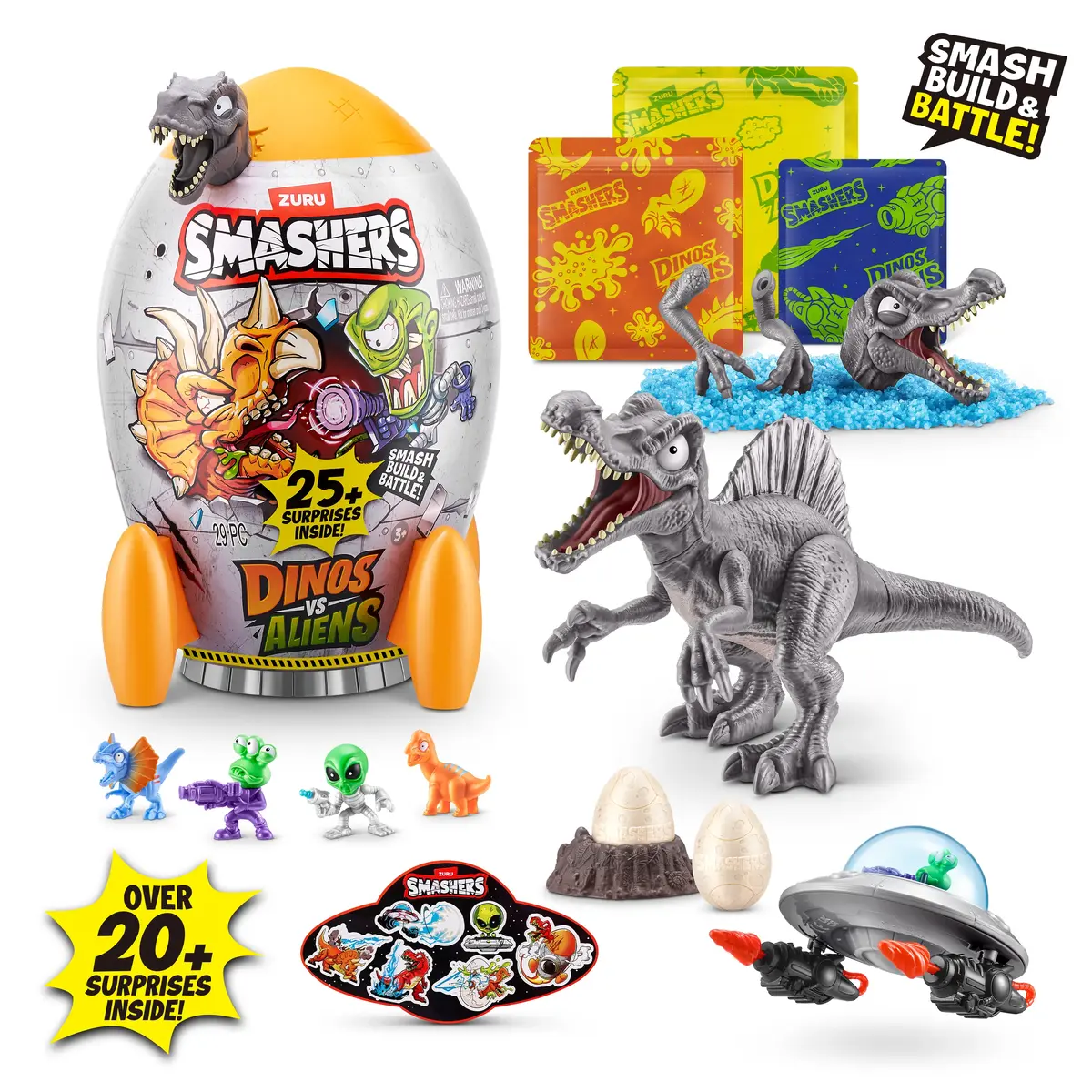 Игрушка-сюрприз Zuru Smashers Dino vs Aliens Medium Photo 4