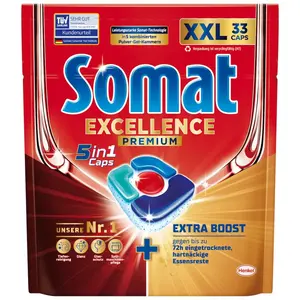 Trauku mazgāšanas tabletes Somat Excellence 5in1, 33 gab.