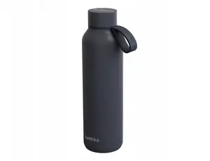 Quokka Solid With Strap nerūsējošā tērauda termopudele 630 ml Slate