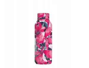 Quokka Solid termopudele, nerūsējošais tērauds, 510 ml, Pink Bloom