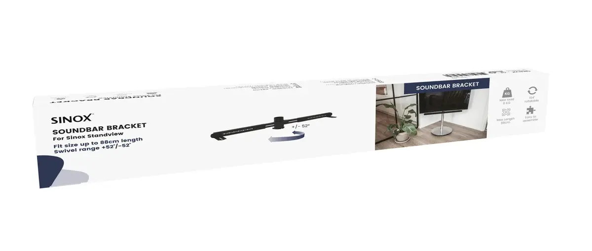 Sinox skaņas paneļa stiprinājums StandView - melns Photo 4