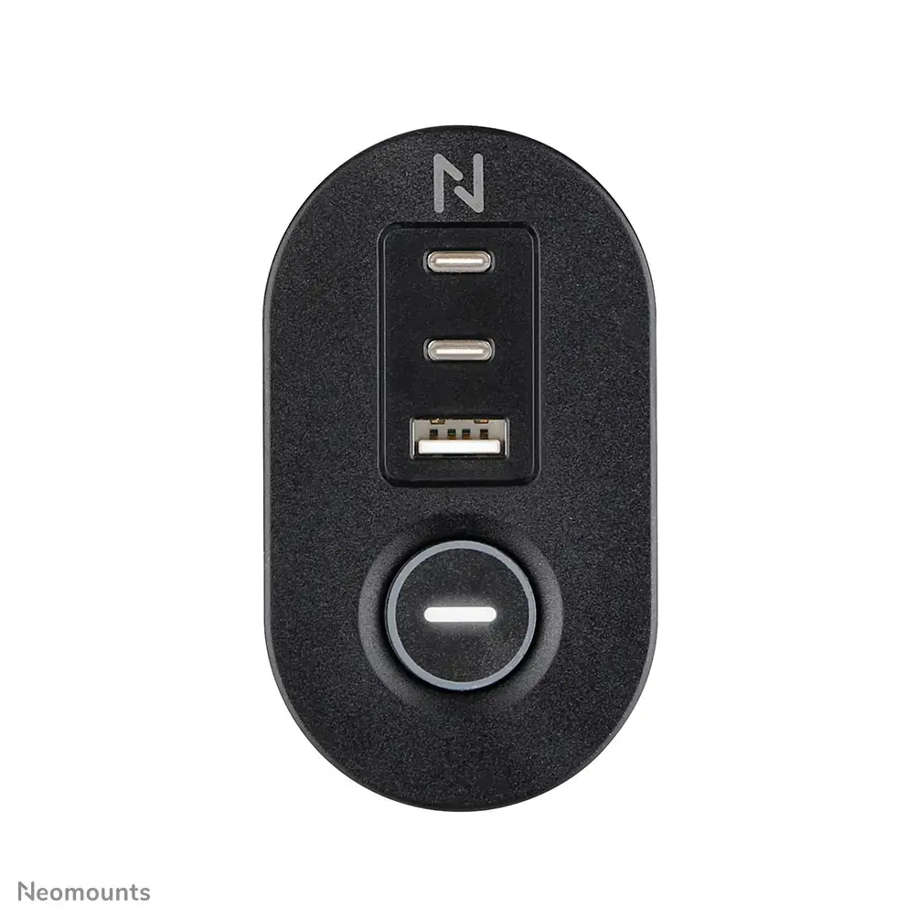 Neomounts DS22-840BL6 galda kontaktligzda ar USB Photo 6