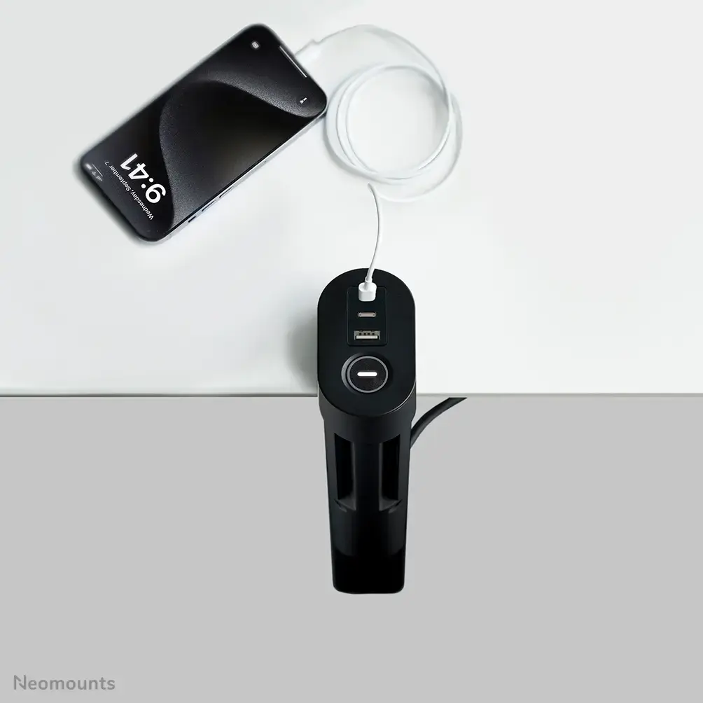 Neomounts DS22-840BL6 galda kontaktligzda ar USB Photo 8