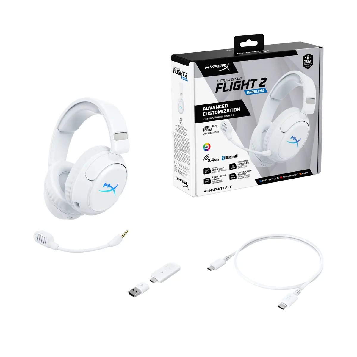 HyperX Cloud Flight 2 Беспроводная игровая гарнитура Photo 3