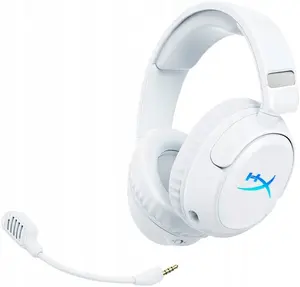 HyperX Cloud Flight 2 Беспроводная игровая гарнитура Белый Бинауральная Охватывающая Микрофон на штанге USB Type-C 20-20000 Гц