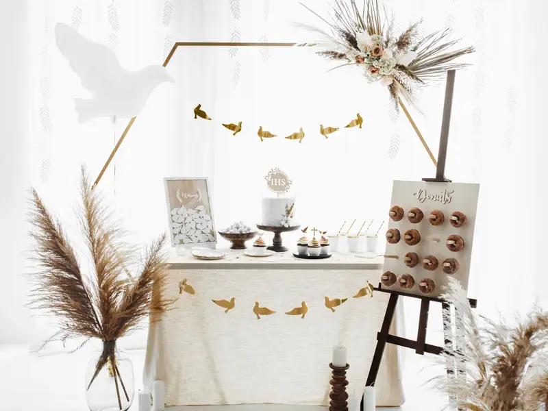 Гирлянда PartyDeco Doves, золотая, 112 см Photo 3
