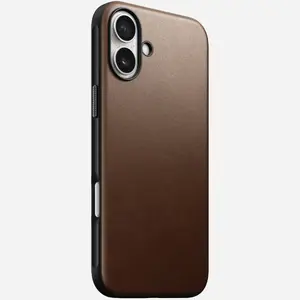 Чехол Nomad Modern Leather для Apple iPhone 16 Plus, коричневый