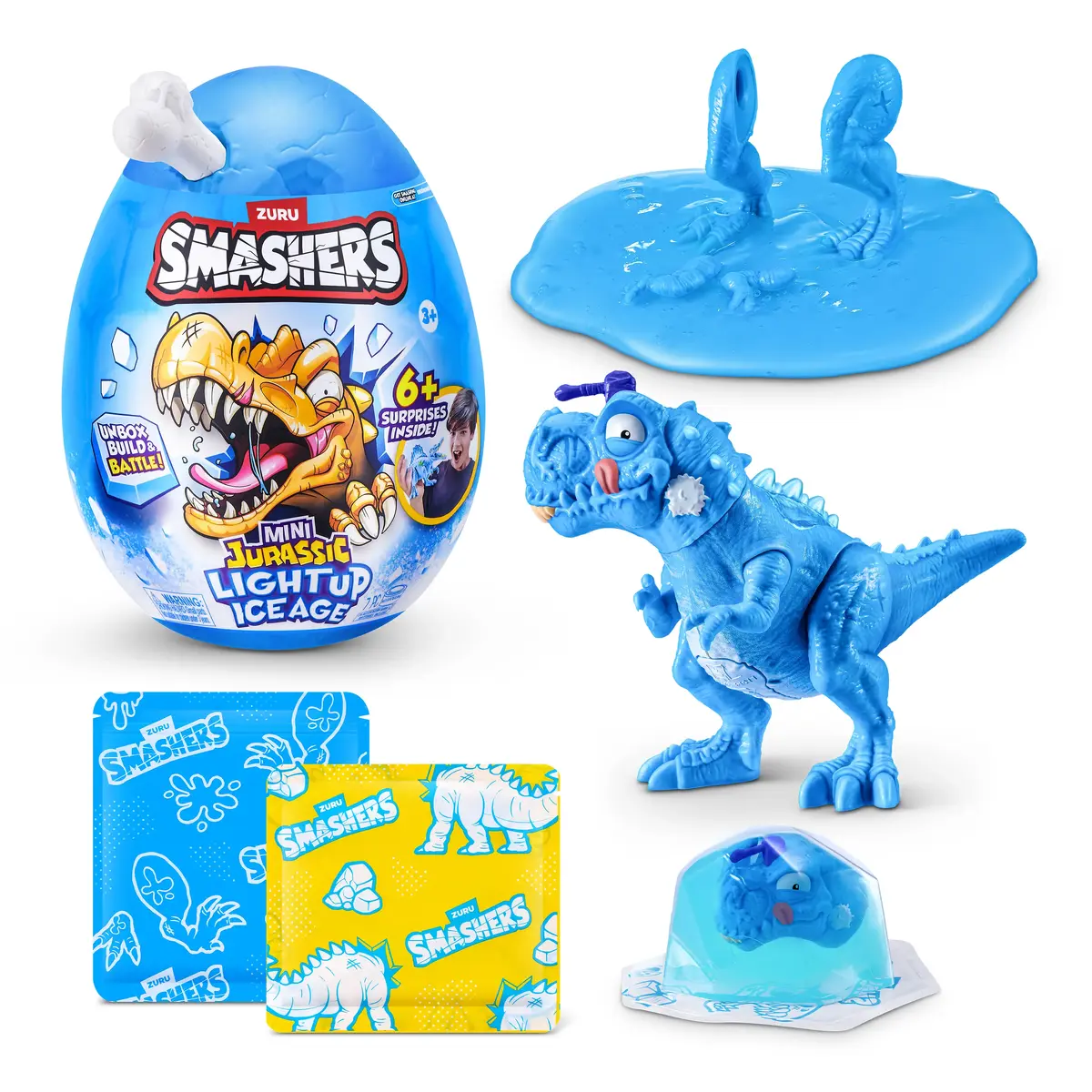 Zuru Smashers Mini Jurassic Ice Age Egg pārsteiguma rotaļlieta Photo 2