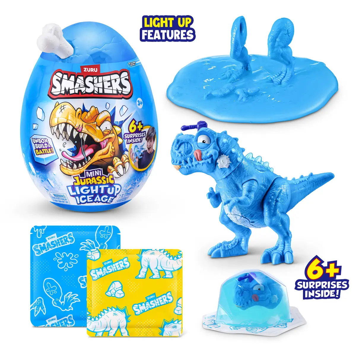 Zuru Smashers Mini Jurassic Ice Age Egg pārsteiguma rotaļlieta Photo 4