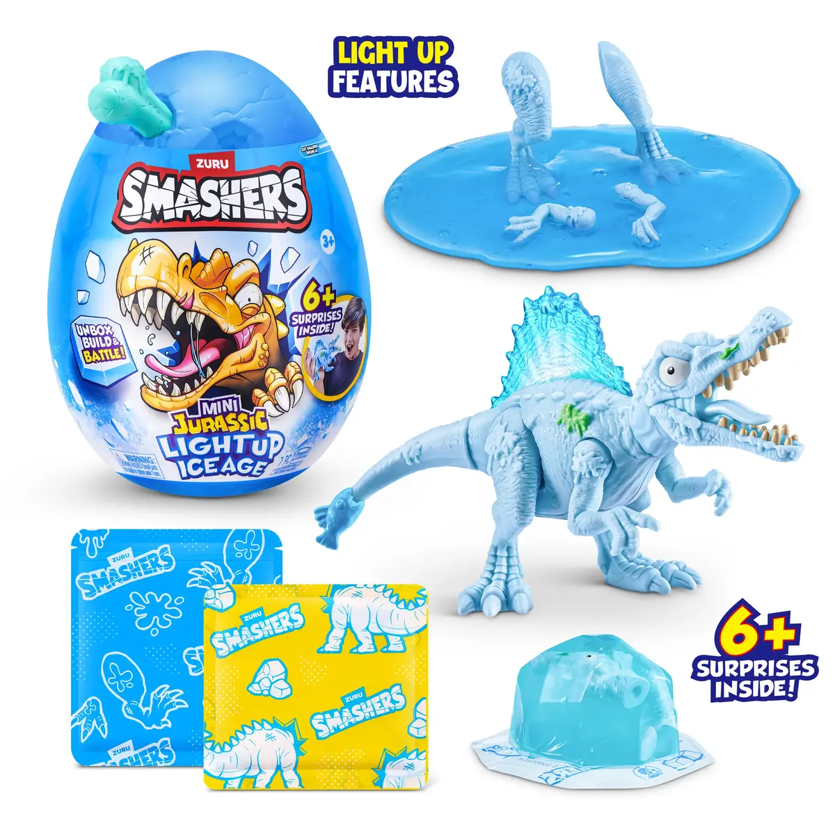 Zuru Smashers Mini Jurassic Ice Age Egg pārsteiguma rotaļlieta Photo 6
