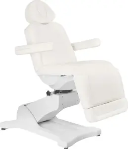 Косметологическое кресло Azzurro 869A, электрическое, 4 мотора, вращающееся, белое
