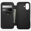Nomad Modern Leather Folio Case for iPhone 16 - Brown Photo 2