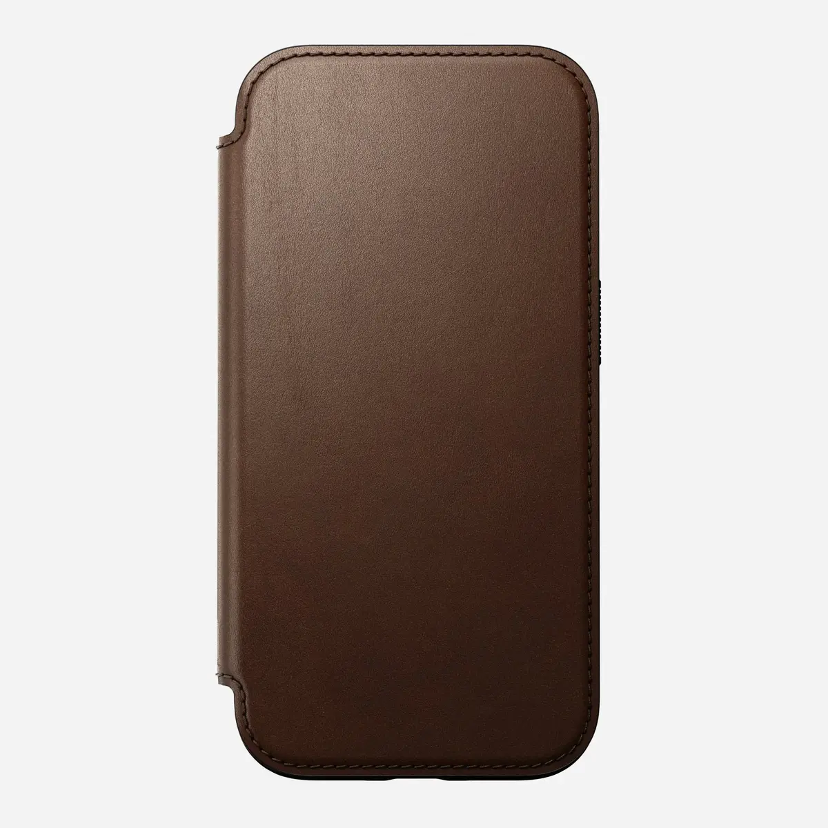 Nomad Modern Leather Folio Case for iPhone 16 - Brown Photo 6