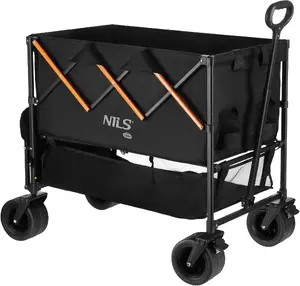 Nils Extreme NC2607 XXL Folding Utility Wagon 160L Black-Orange
