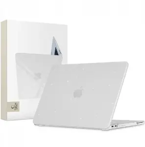 Tech-Protect SmartShell Case for MacBook Neo 13 2026, Glitter Clear
