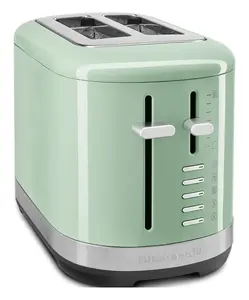 Тостер KitchenAid 5KMT2109EPT на 2 ломтика, 980 Вт, нержавеющая сталь, черный и зеленый
