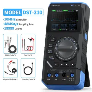 Fnirsi DST-210 Handheld 3-in-1 Digital Oscilloscope, Multimeter and DDS Signal Generator, 10MHz Bandwidth, 48MS/s