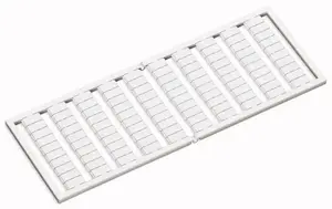 Wago 209-501 Terminal Block Markers, White, 5 mm