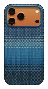 Pitaka KI1703MPM aramīda šķiedras vāciņš Apple iPhone 17 Pro Max zilā krāsā