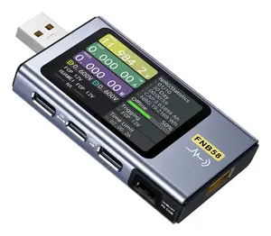 Fnirsi FNB58 digitālais USB voltmetrs un kabeļu testeris ar LCD displeju