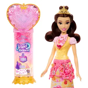 Disney Princess Jewel Reveal Belle lelle ar dārgakmeņu kastīti un 8 pārsteigumiem