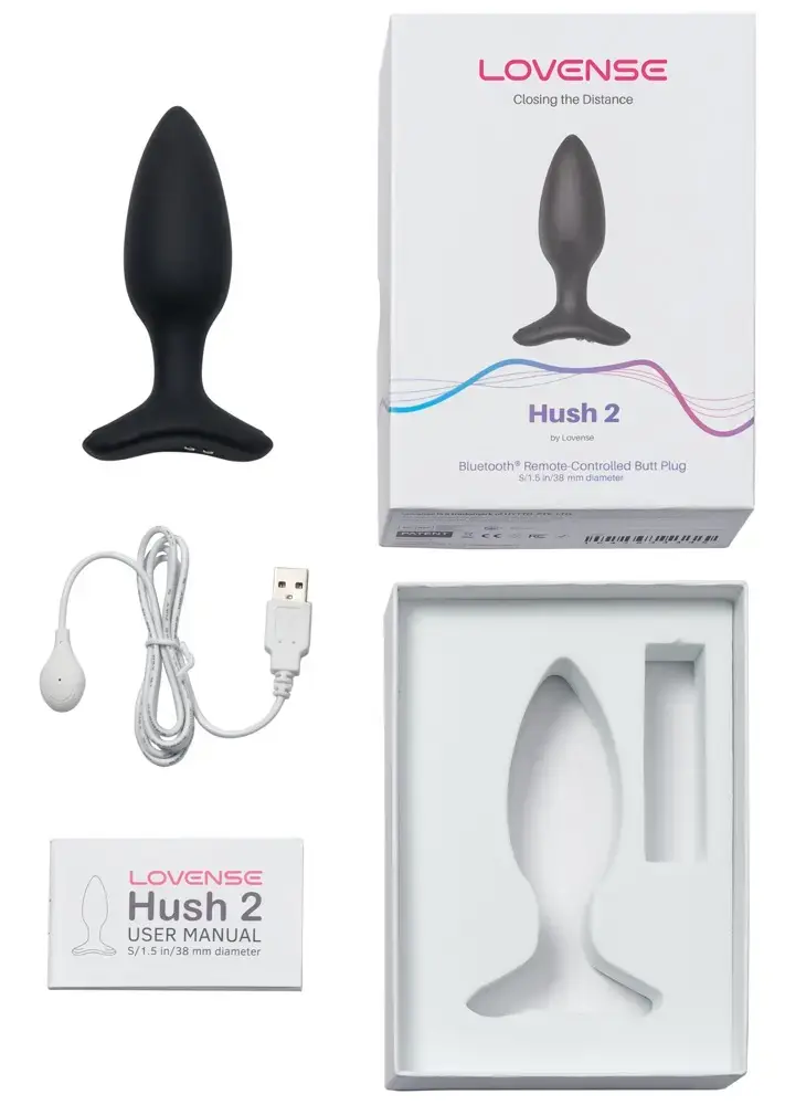 Вибрирующая анальная пробка Lovense Hush 2 размера M Photo 7